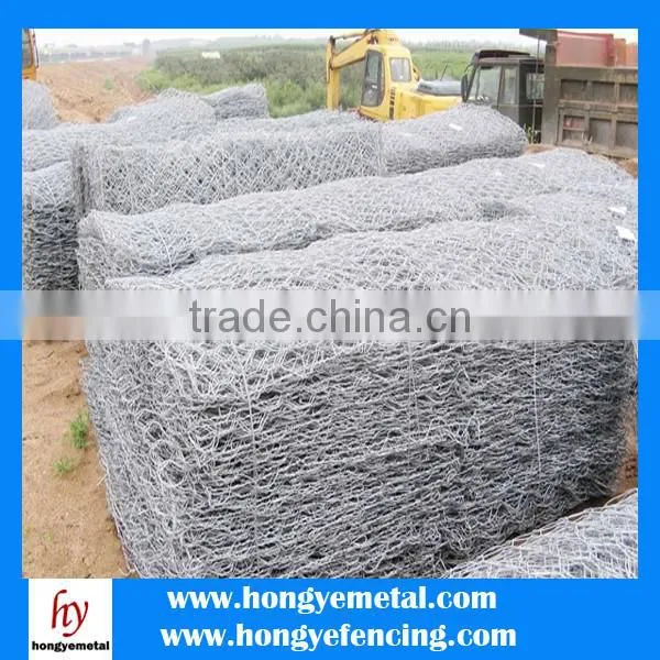 Gabion Box 2x1x1 / Welded Gabion/Hexagonal Wire Mesh For Protection