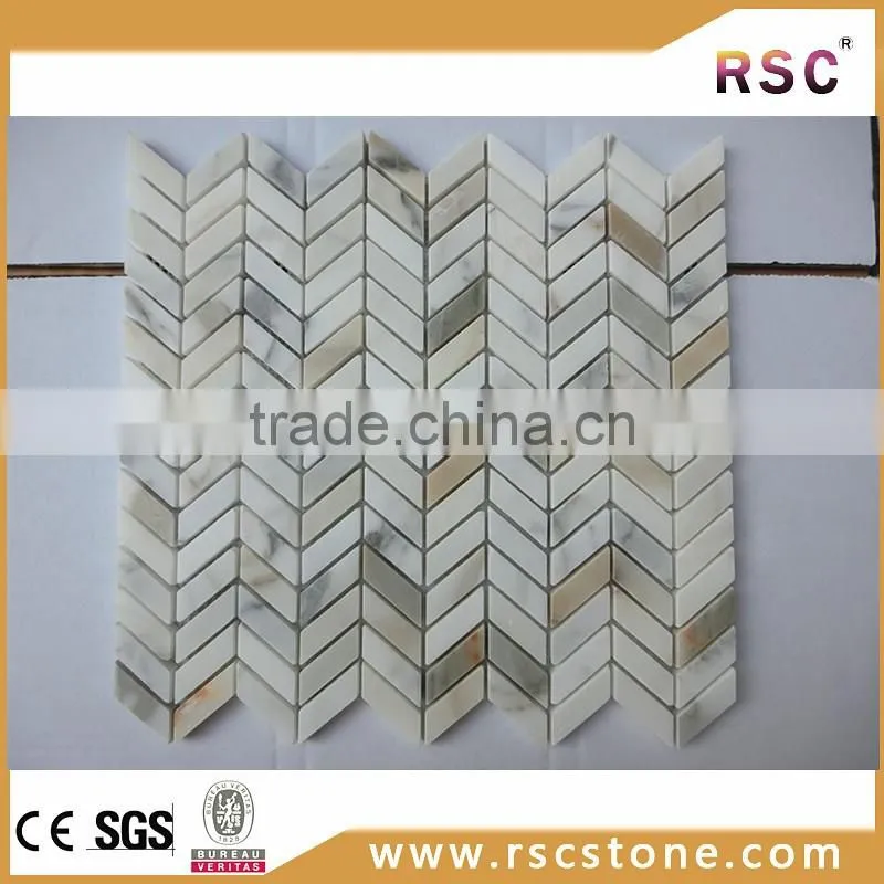 China supplier calacatta oro marble mosaic price