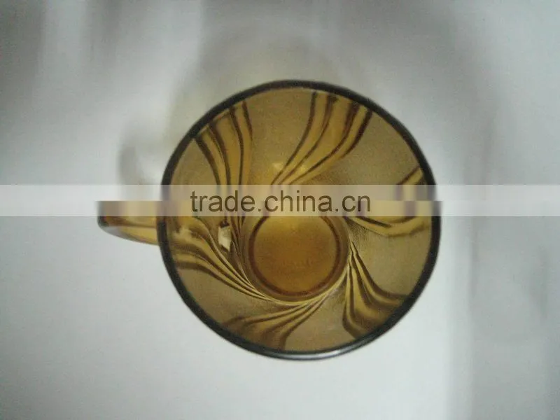 spray color glass mug beer mug spray machine-made spray color glass coffee mug