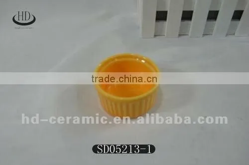 colored ceramic appetizer serving dish