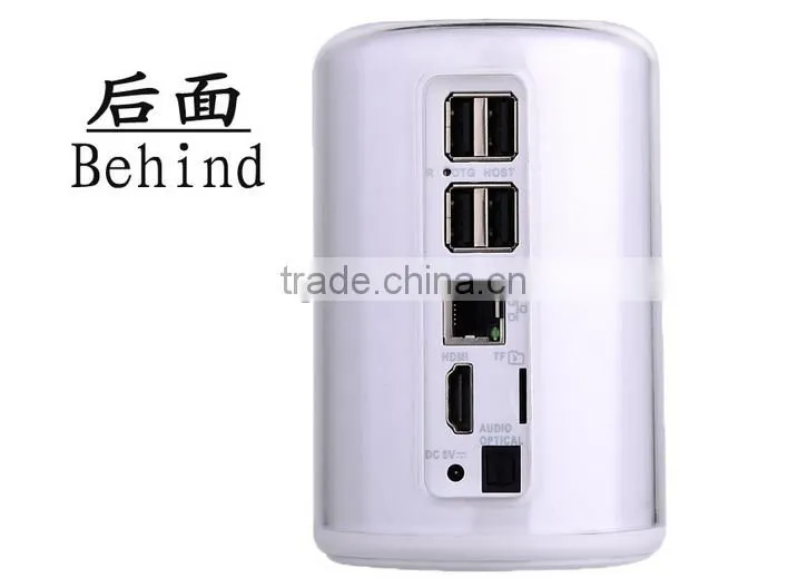 New Arrival Cute Android TV Box Factory Unique Design Android 4.4 TV Box Build-in 3.0M Camera Support Skype/Youtube Smart TV box