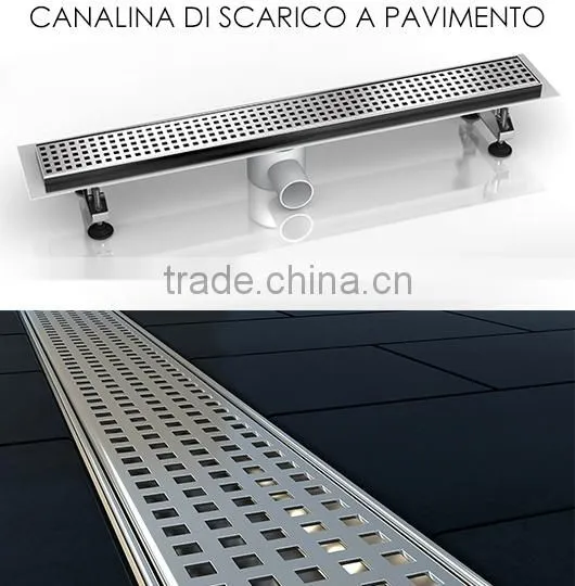 Hot Sale Shower Bathroom channel floor drain/ long linear stainless steel floor drain