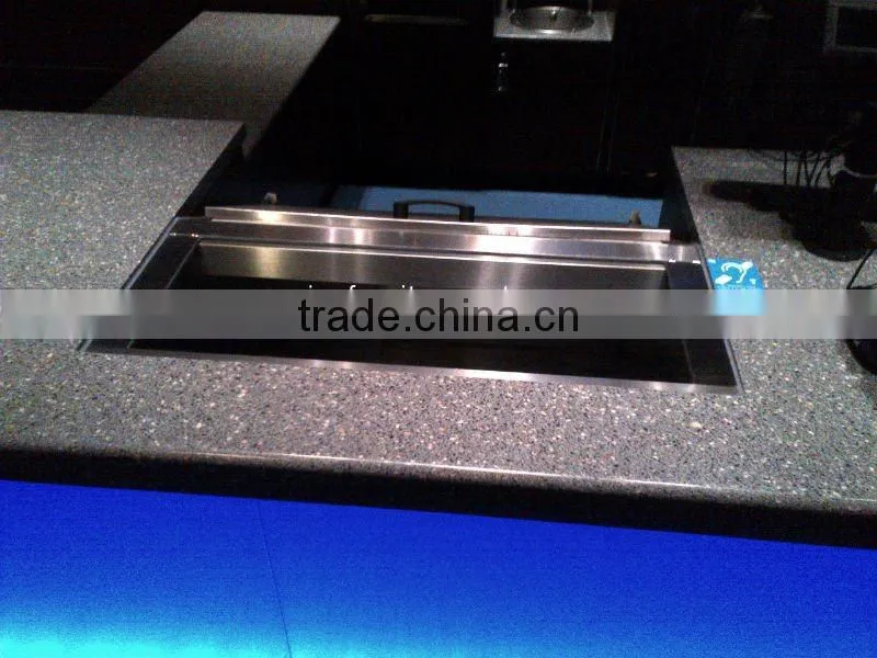 Translucent backlit design bar counter for restaurant /cafe /hotel