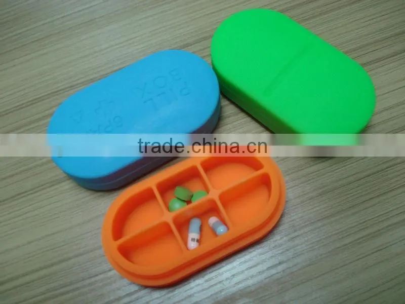 Eco-friendly silicone pill box