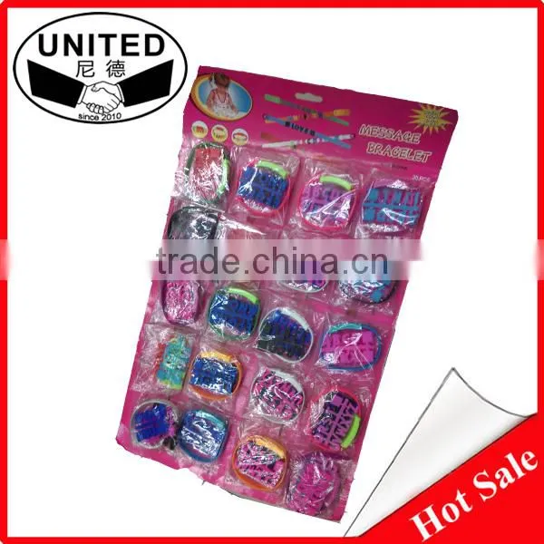 wholesale loom kids DIY message slap bands