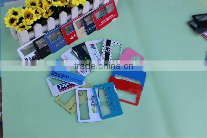Led light card magnifier