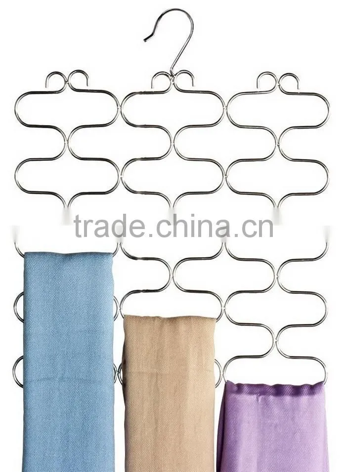 Decrative Metal Wire Hanger For Scarf / Belt / Tie