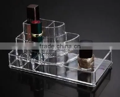 new design transparent lipstick etc cosmetic display case