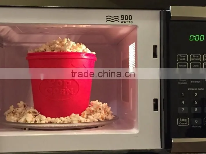 silicone popcorn container DIY Silicone Microwave Popcorn Maker Bucket