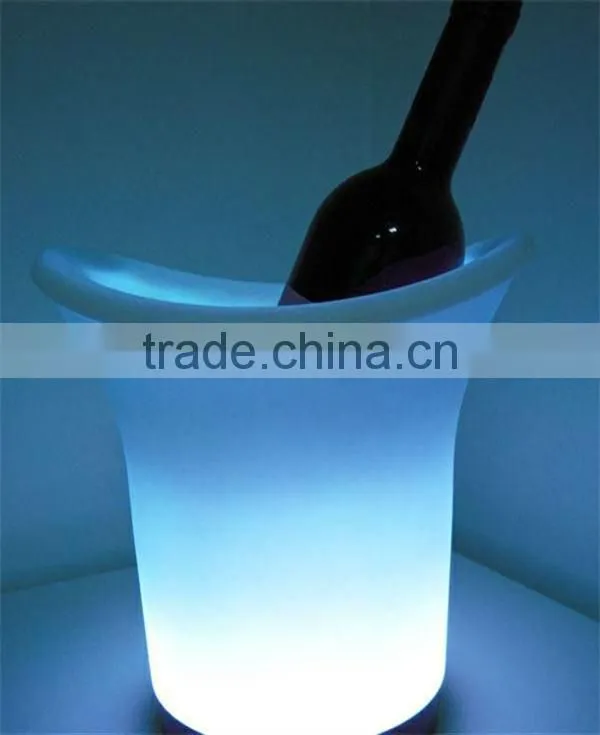 Hot selling and fashionable multi-color led ice bucket