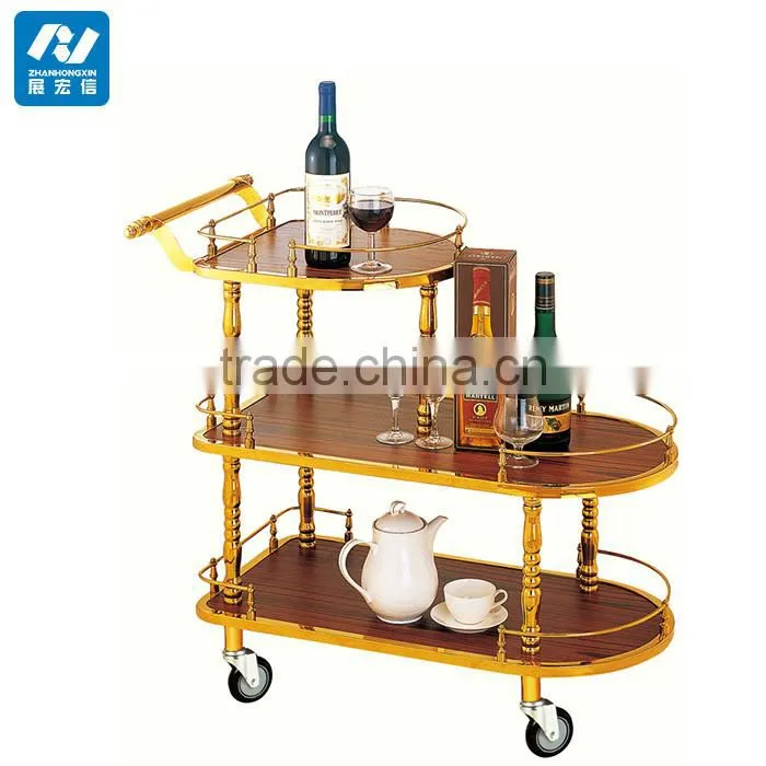 Quality and good price restaurant liquor service trolley