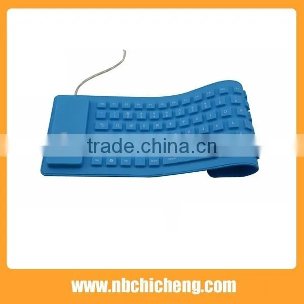 Silicon Waterproof Flexible Keyboard USB Soft Foldable Keyboard Roll Up Keyboard