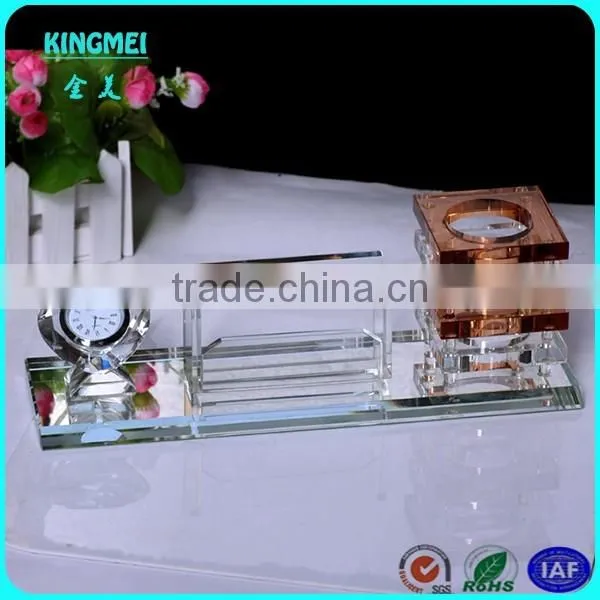 Crystal Clear Acrylic Desktop Pen Pot & Pen Holders & Storage box