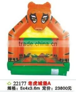(CH-22177) INFLATABLE JUMPING , CHILDREN USE TIGER INFLATABLE JUMP BED