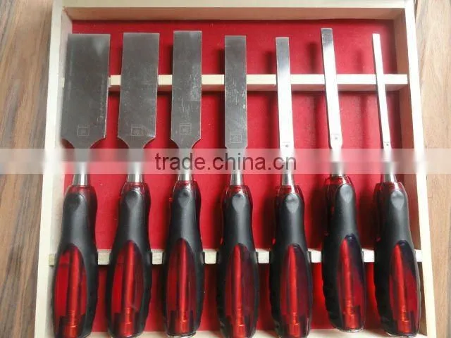 wooden turning tools /wood carving set /7pc graved chisel