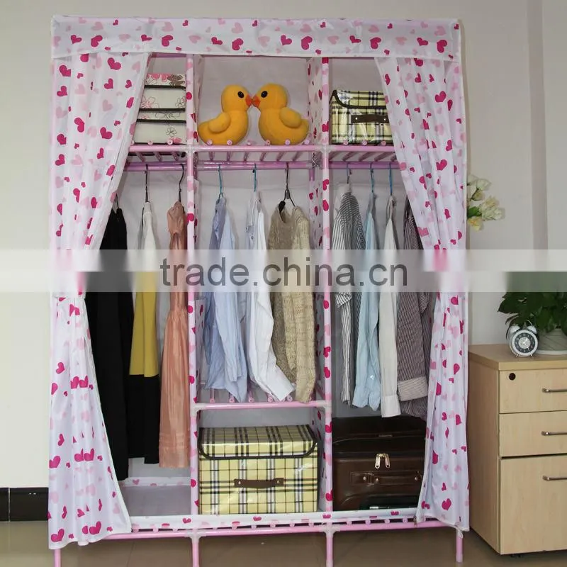 high quality collapsible factory price chinese furniture wardrobe