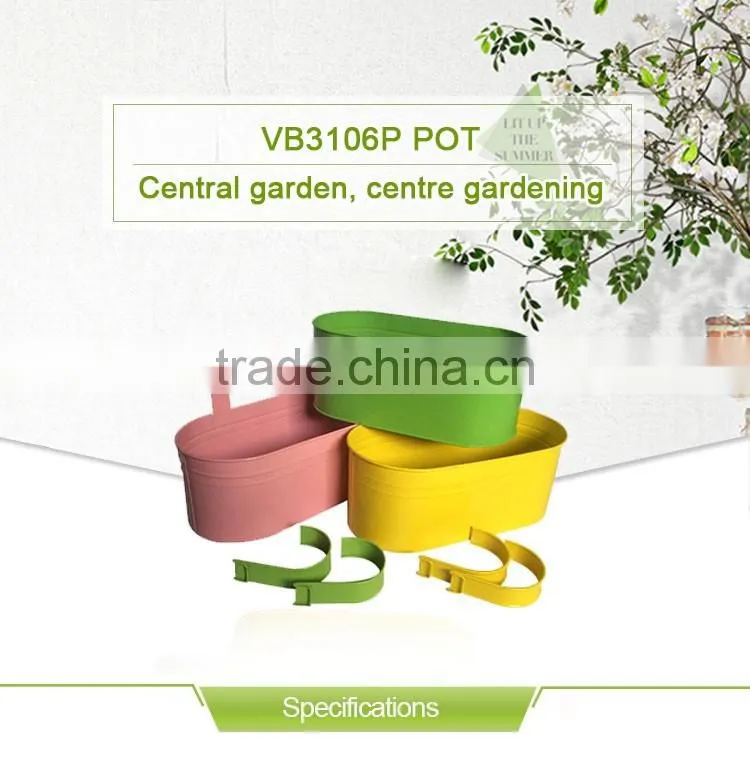 Hand painted plant wall hanging flower pots wholesale