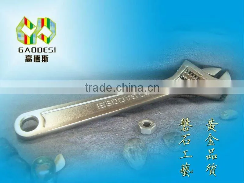 nickle alloy adjiustable wrench