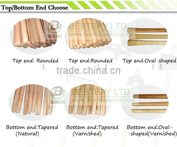 Varnish painted wood rake handle,handle tool