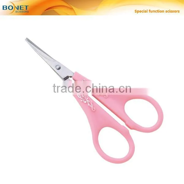 S94004 LFGB certificated ABS with embossed flower manicure instruments and scissors