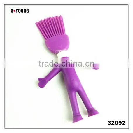 32092 Figure shape Kitchen Tools Short brush Nylon And Silicone Material
