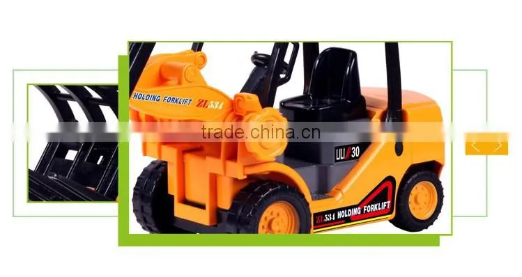 Top sale inertia toys plastic diecast model mini forklift price