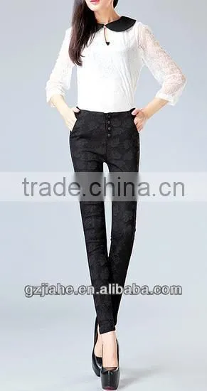 2014 fashion lace pants,ladies trousers