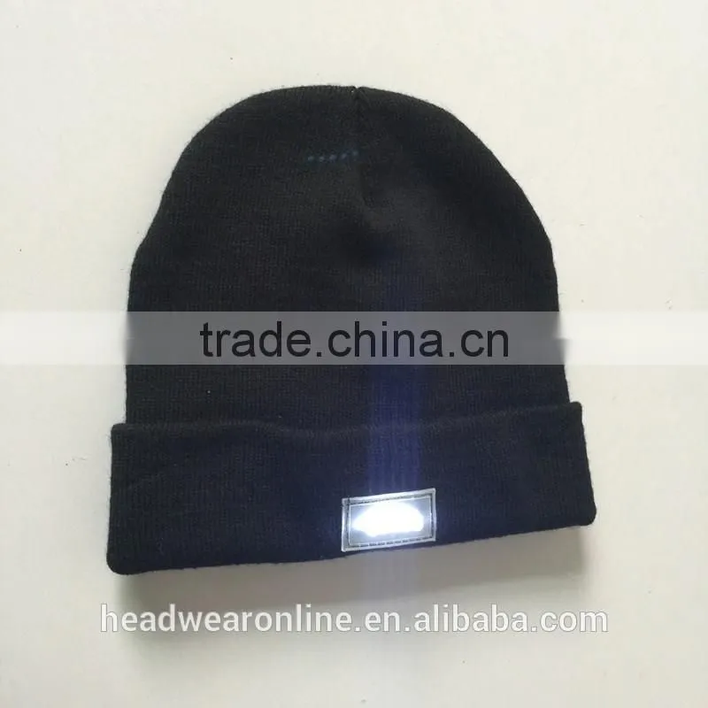 Cap Factory Acrylic Material Led Light Ski Beanie Hats