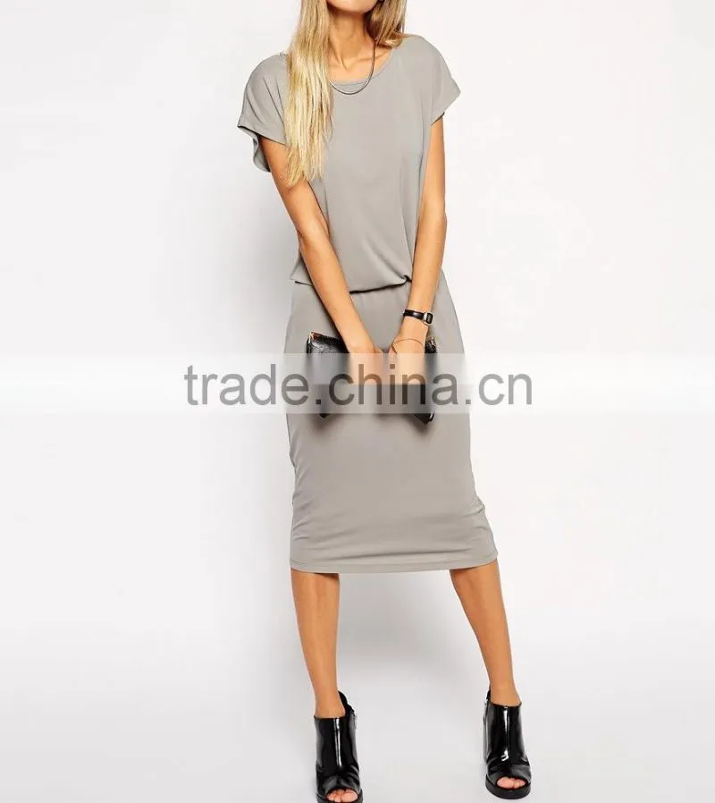 new elegant fashion lady prom party dress quality factory wholesale long dress with slit