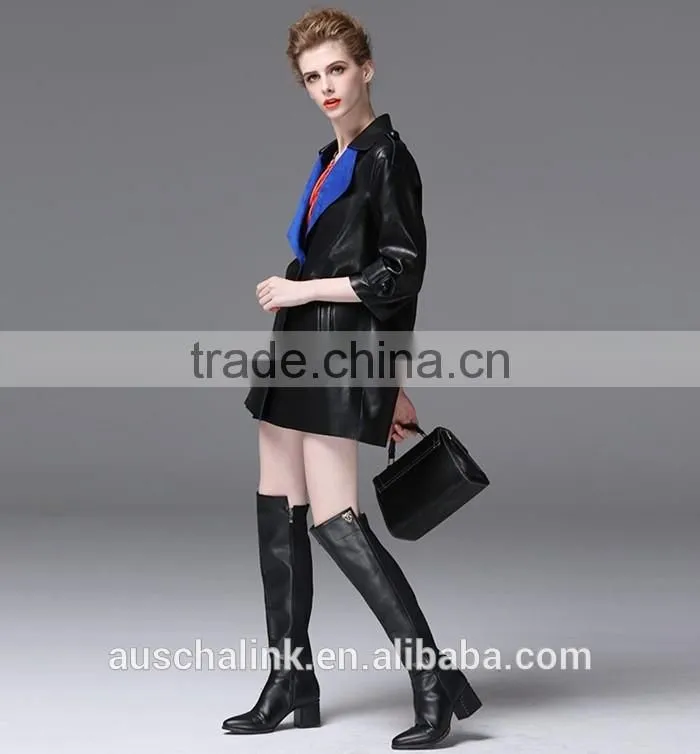 new arrival fashion women waterproof pu sexy leather jackets customized