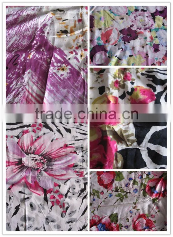 100% fujiette printed fabric for women