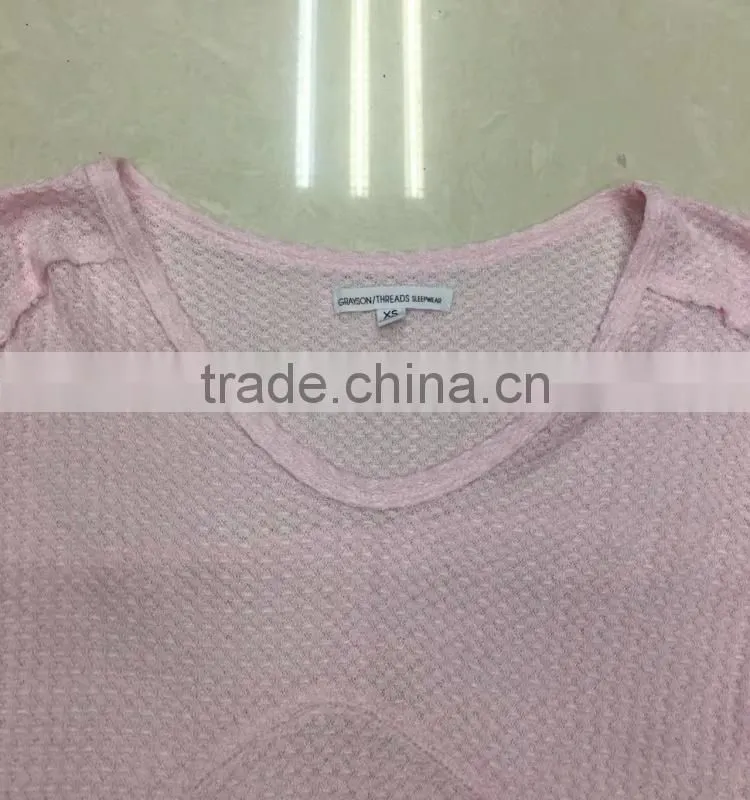 Stocklots women pink knitted cardigan fancy sleepwear