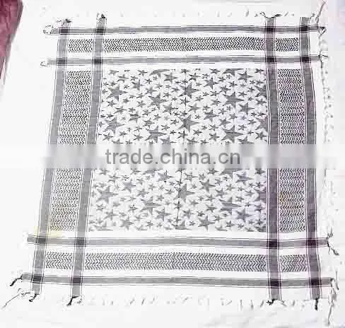 Printed Red Silk Scarf