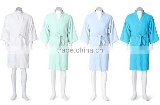 Wholesale cotton terry couples hotel white bath robe for hotel