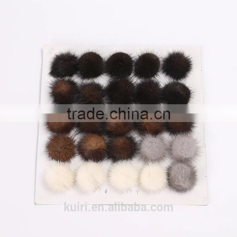 Brand new rabbit fur pom ball keychain with high quality tmq-157