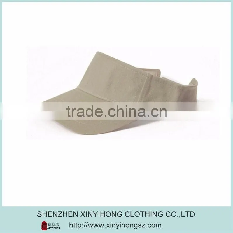 wholesale high quality 100% cotton contrast color golf sports visors for lady
