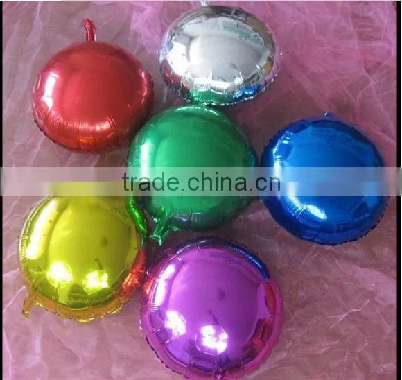 Beautiful Hot sell round shaped foil helium balloon for party