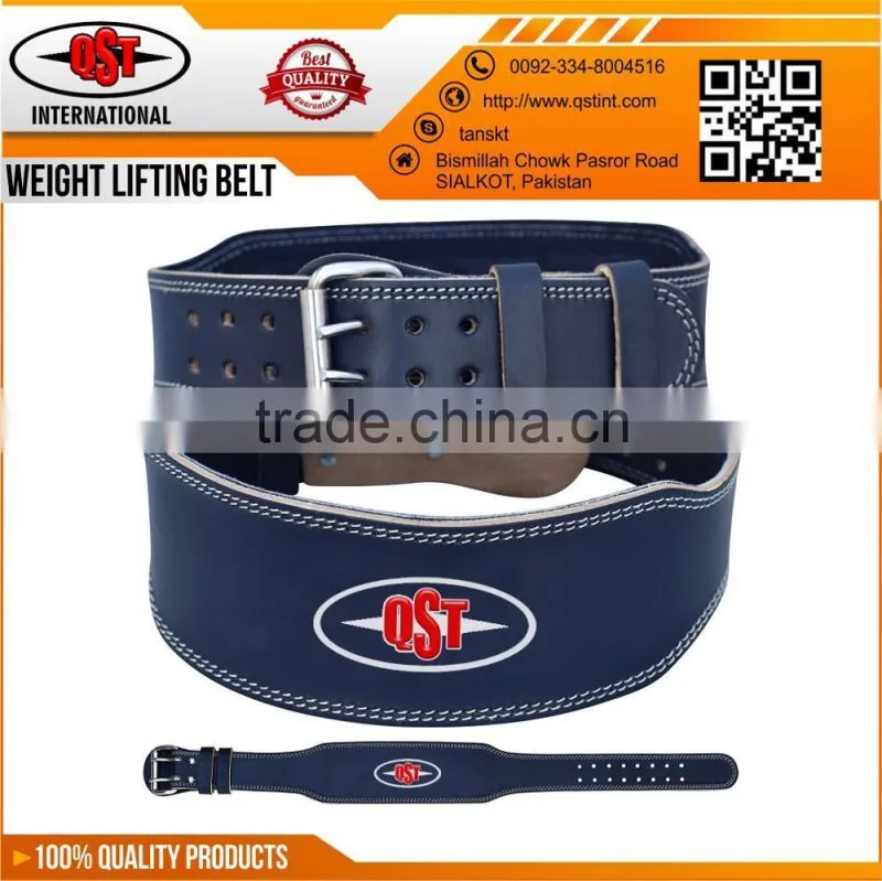 Custom Leather Weightlifting Belt / Crossfit Training Belt Gym Fitness Weight lifting