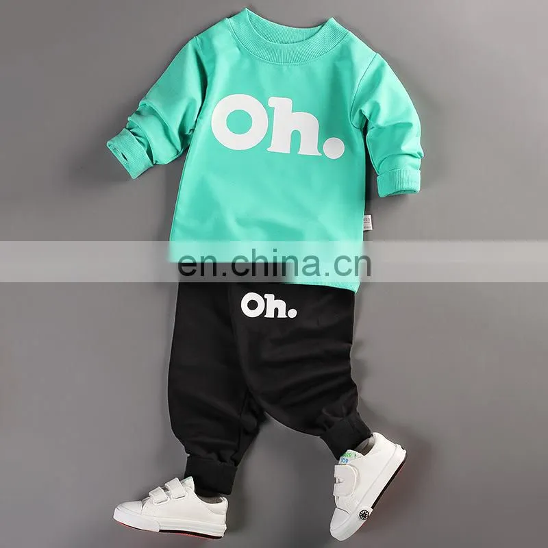 Wholesale 100% cotton kids fleece set