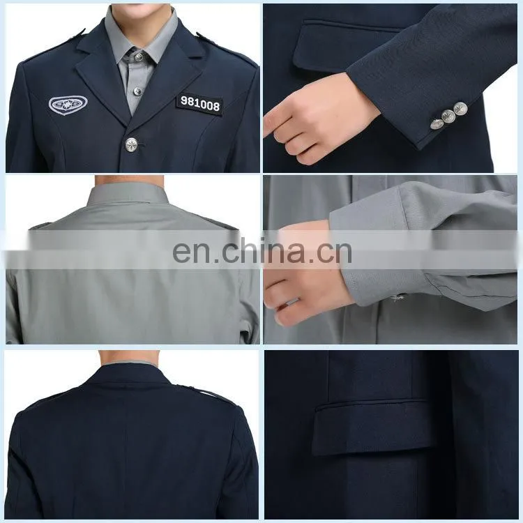 2015 new style security uniform design security guard uniform for wholesale