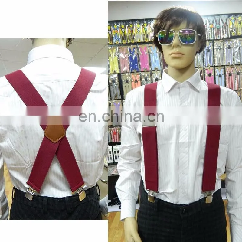 2017 yiwu LK high-end brand best quality fashion mens suspender