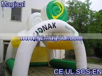 Inflatable arch tent for activities