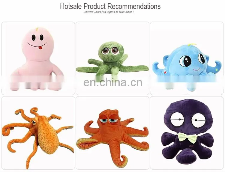 Hot Sale Cute Plush Sea Animal Stuffed Custom Red Octopus Toy