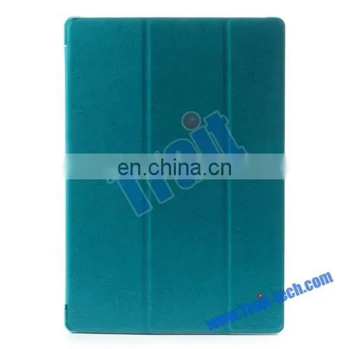 New Arrived Tri-fold Multi-angle Stand Flip Leather Case for Lenovo IdeaTab 10.1 S6000 WiFi Version,flip leather case for lenovo