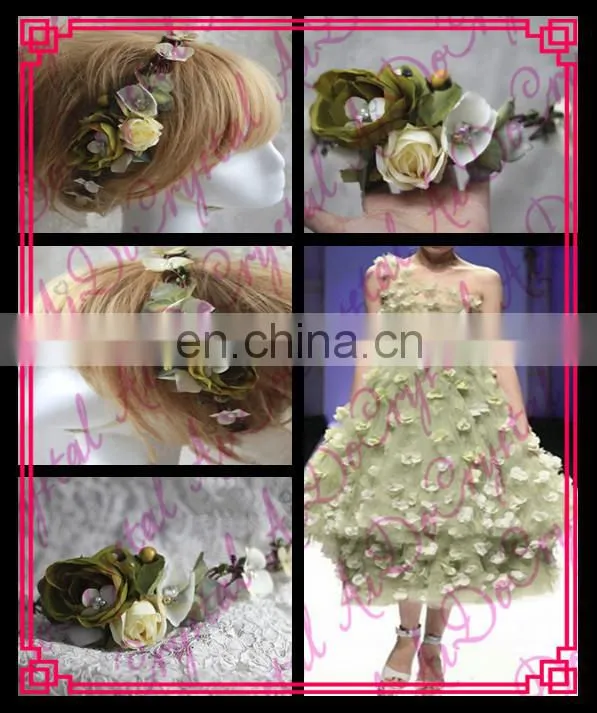 Aidocrystal bridal hair piece,wedding hair flower fascinators, fashion women hair accessories