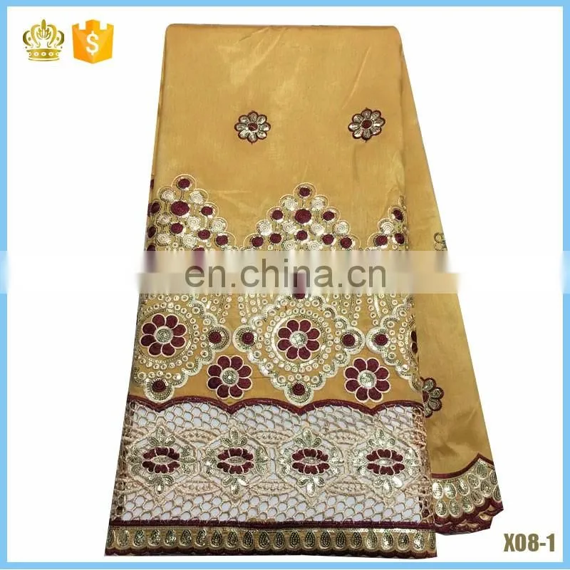 African high quality lace fabric, george lace fabric are used for wedding, party dress D16022807