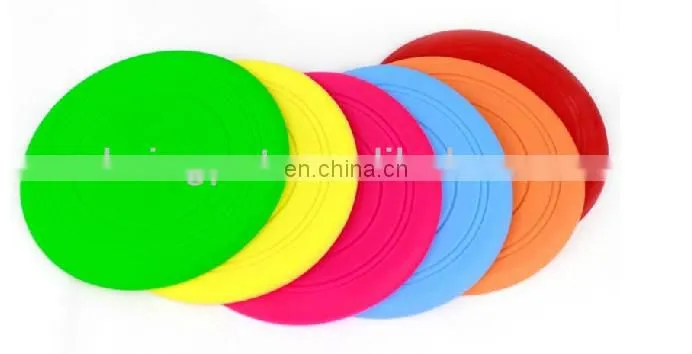 2014 Super Soft Colorful Rubber Frisbee Eco-friendly Material Training Dog toy