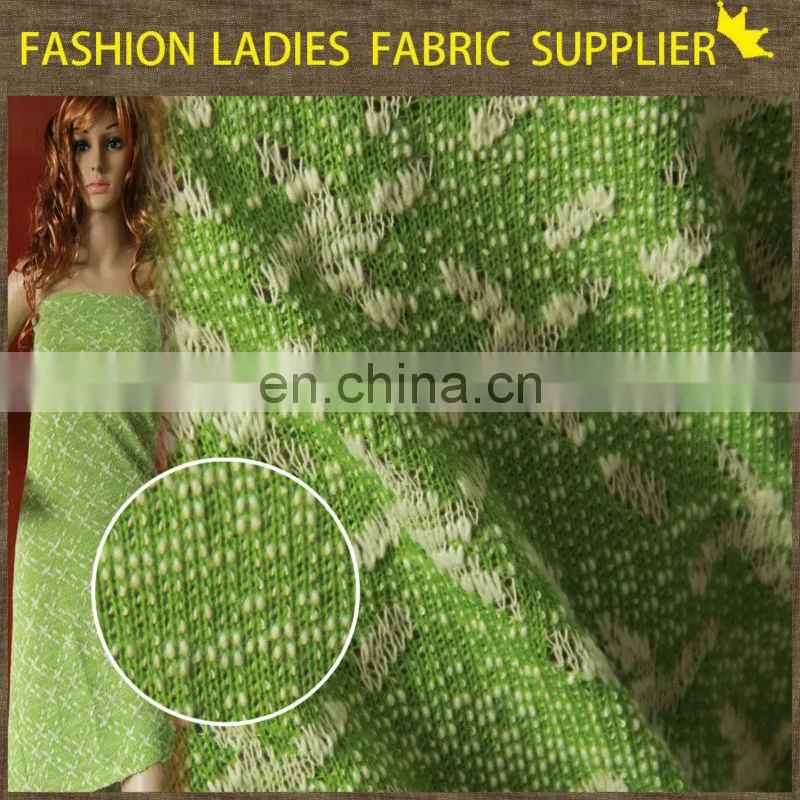 metallic knitted fabric made in china brushed knit fabric high quality jacquard knitting soild fabric