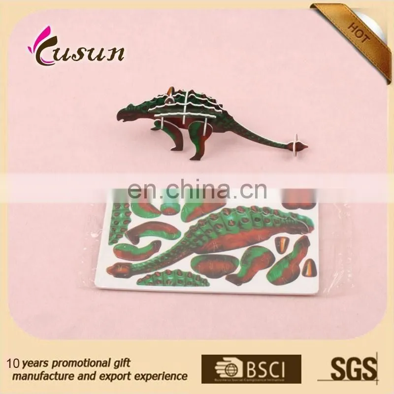 plastic promotional items kids educational DIY Dinosaur toy
