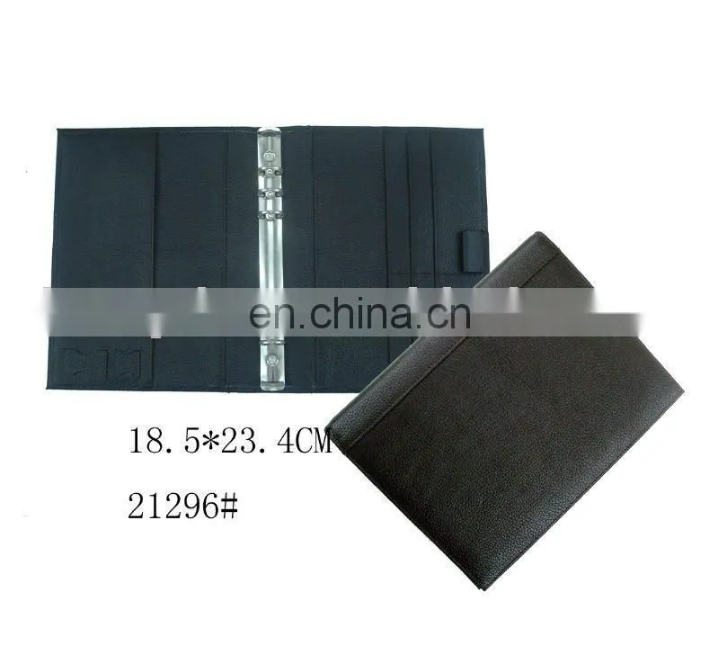 Chinese Manufacture Handcraft Leather Paper Document Folder